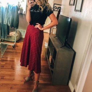 NWT Patterned Slip Skirt